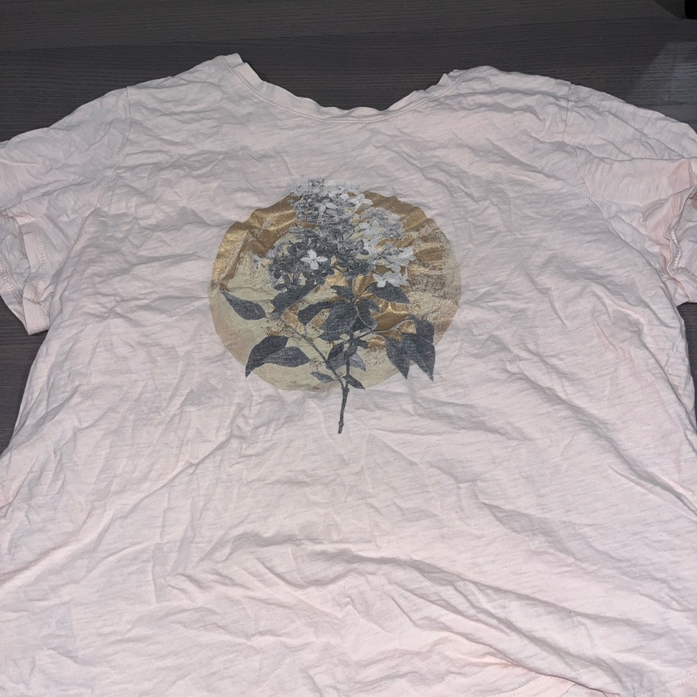 Baby pink buttery soft oversized tee shirt